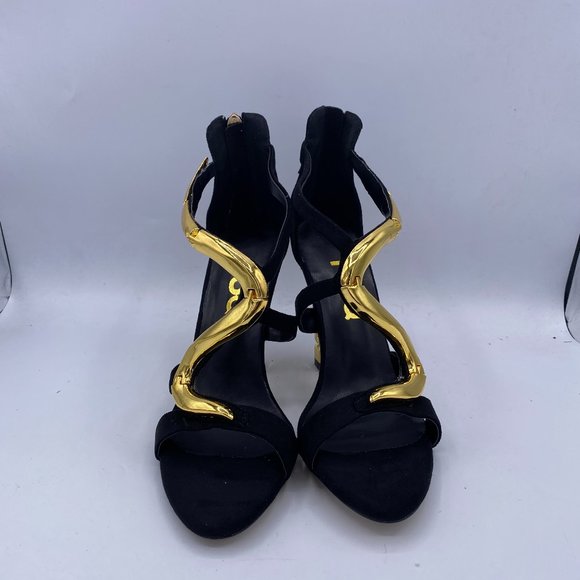 FSJ High Heels Ankle Strap Open Toe Zipper Fashion Sandals - Picture 3 of 10